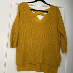 Mustard yellow express sweater